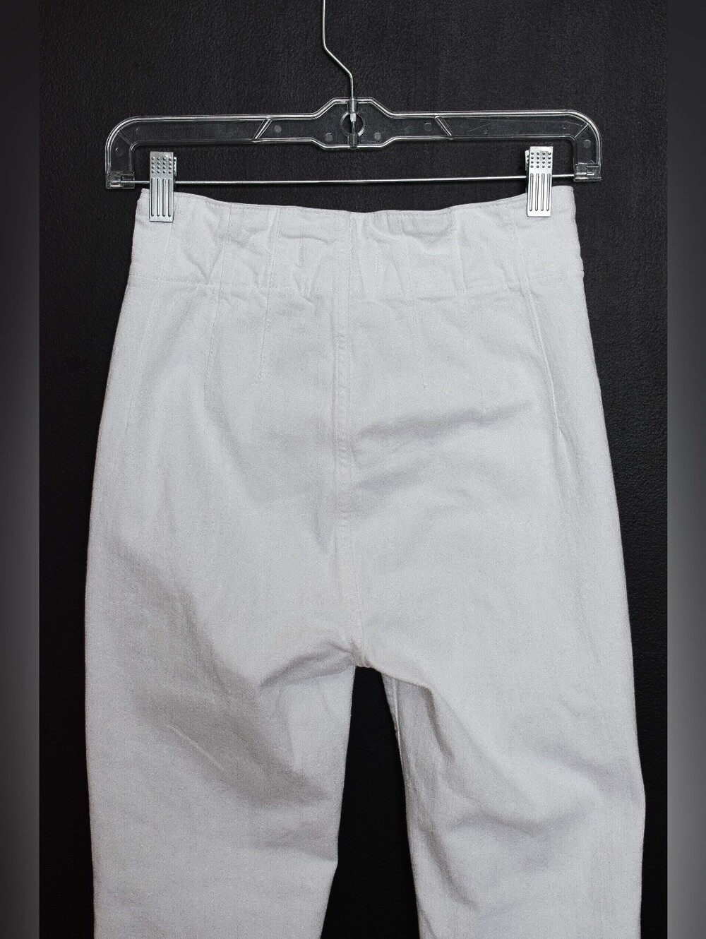 We The Free Jayde Flare Jeans White Denim High Rise Size 27 Boho Western Coastal - Picture 8 of 10
